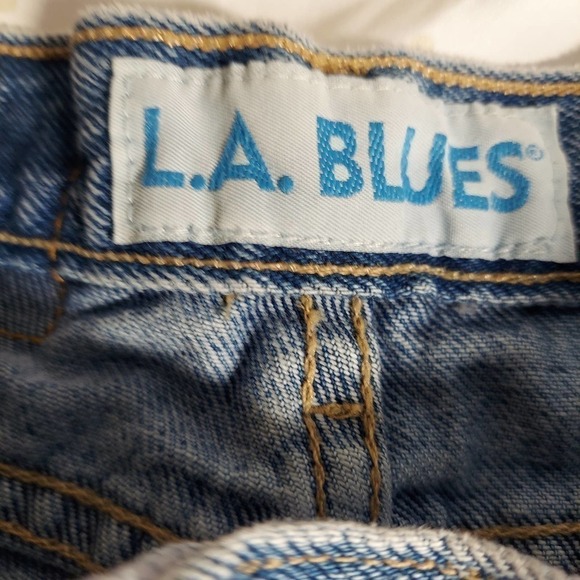 𝅺LA Blues Women's Jeans, Light Wash, Size 6 Slim Fit - Picture 2 of 12